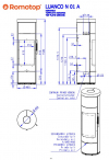 Romotop Luanco N 01 AKUM akumulačné krbové kachle s keramickým obložením