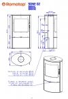 Romotop Sone 02 krbové kachle s mastencovým obložením a šamotovými tvarovkami krb-pec