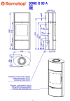 Romotop Sone G 03 A akumulačné plechové krbové kachle so šamotovým ohniskom krb-pec