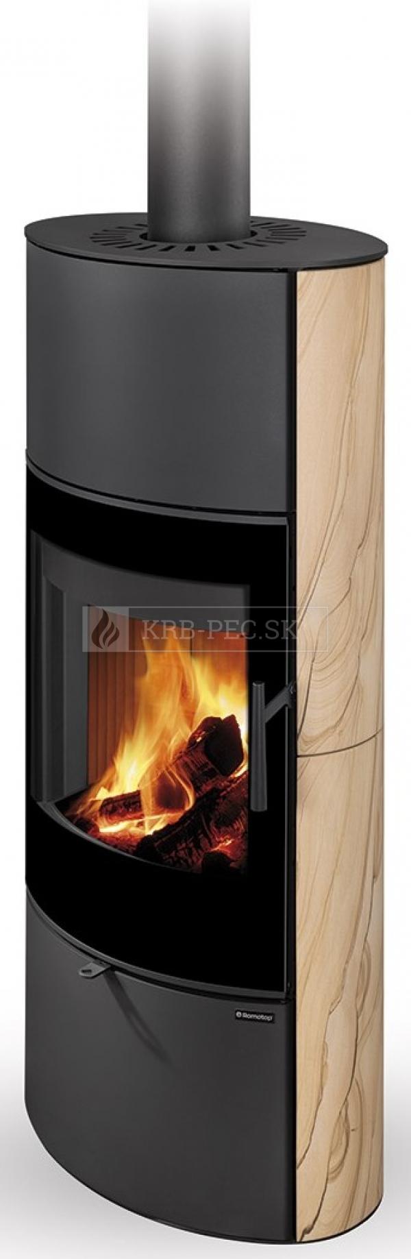 Romotop Sone G 04 A akumulačné pieskovcové krbové kachle so šamotovými tvarovkami krb-pec