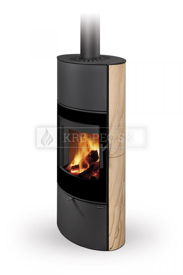 Romotop Sone G 04 A akumulačné pieskovcové krbové kachle so šamotovými tvarovkami krb-pec