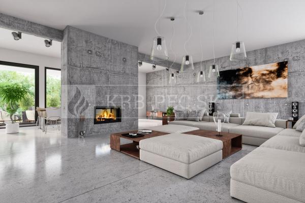 Romotop Heat T 3g L 88.50.01 krbová vložka so šamotovým ohniskom a výsuvnými dvierkami krb-pec