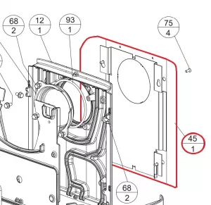 Jotul F 105 r ll bp konvekčný štít krb-pec