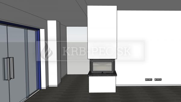 Jotul I 620 FRL BP liatinová krbová vložka s trojstranným presklením krb-pec
