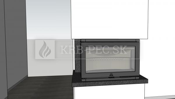 Jotul I 620 FRL BP liatinová krbová vložka s trojstranným presklením krb-pec