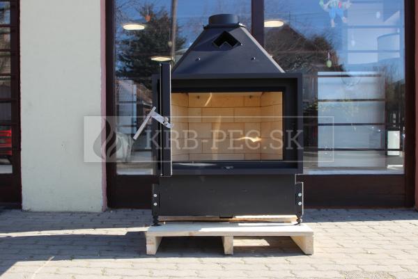 Kobok Chopok L 78 LD 780/510 SM, RAM 4S A, SO teplovzdušná oceľová krbová vložka krb-pec