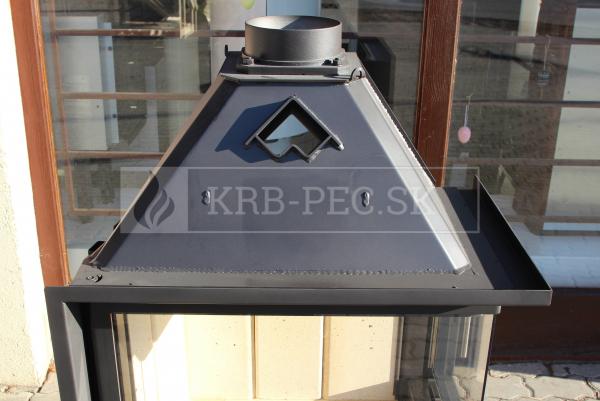 Kobok Chopok R90 73 LD 730/510-S/450 P RAM 4S A teplovzdušná pravá rohová krbová vložka krb-pec