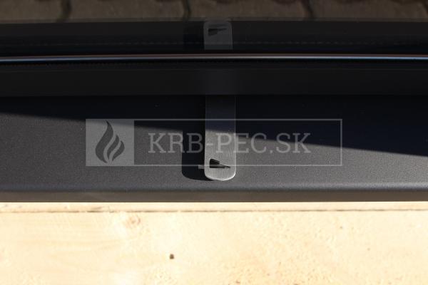 Kobok Chopok R90 73 LD 730/510-S/450 L RAM 4S A rohová oceľová krbová vložka s rámikom krb-pec