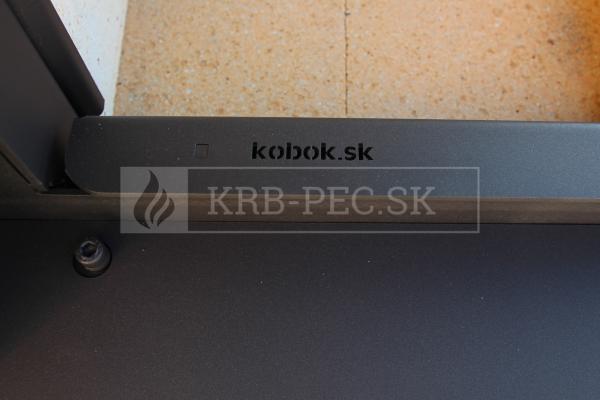 Kobok Chopok R90 73 LD 730/510-S/450 L RAM 4S A rohová oceľová krbová vložka s rámikom krb-pec