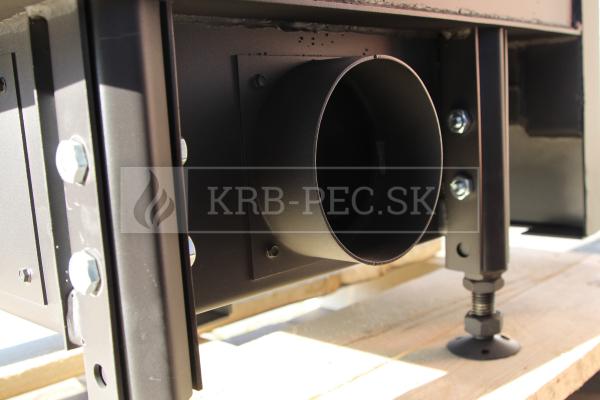 Kobok Chopok R90 73 LD 730/510-S/450 L RAM 4S A rohová oceľová krbová vložka s rámikom krb-pec