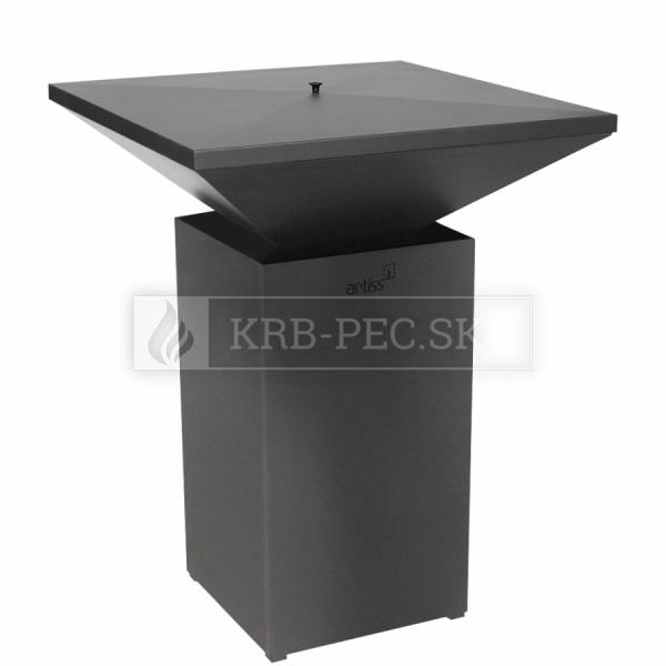 Artiss záhradný gril G7 Basic grafit so skvelou výbavou krb-pec