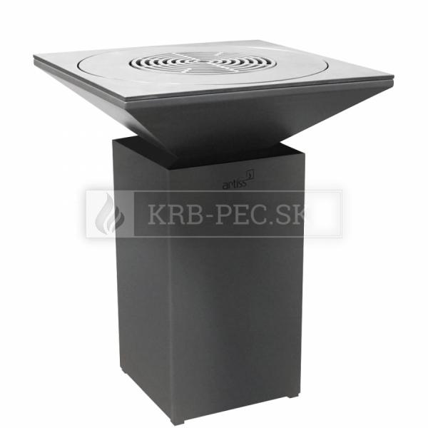 Artiss záhradný gril G7 Basic grafit so skvelou výbavou krb-pec