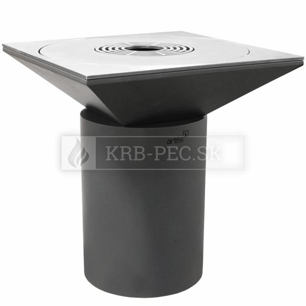 Bezpečný záhradný gril Artiss G6 grafit krb-pec