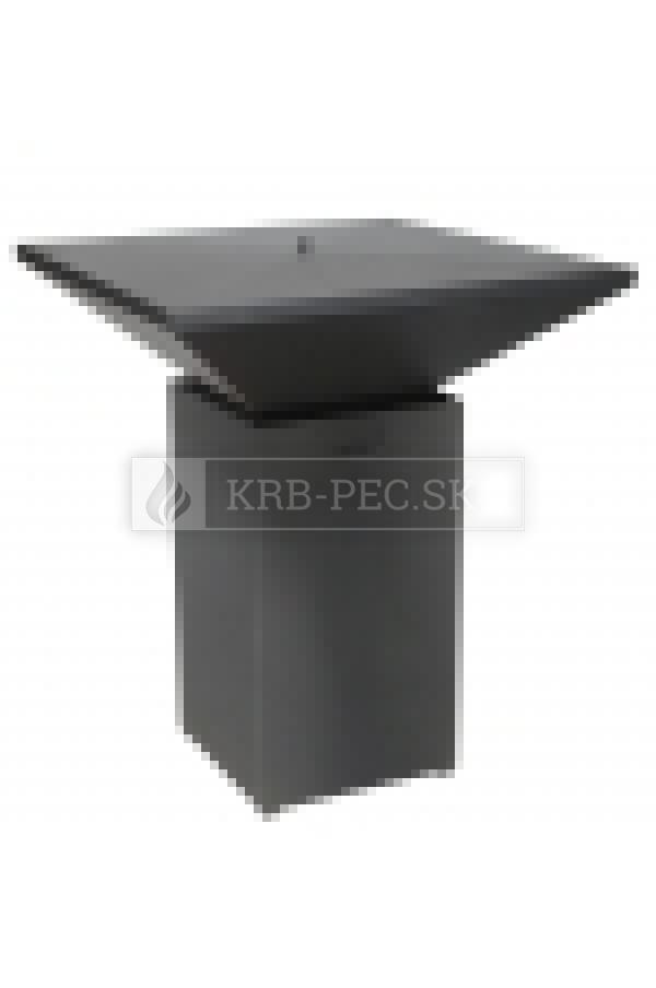 Záhradný gril Artiss G7 na grilované jedlá grafit krb-pec