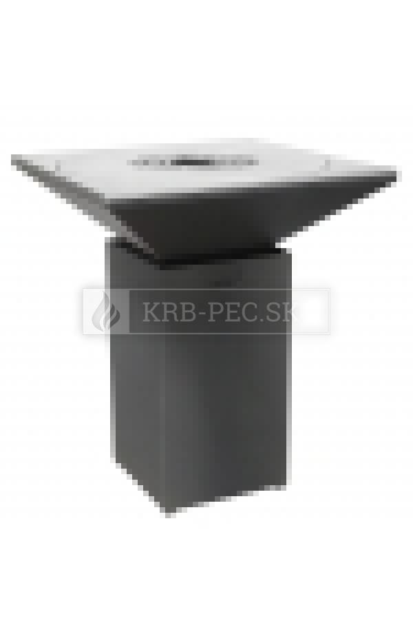 Záhradný gril Artiss G7 na grilované jedlá grafit krb-pec