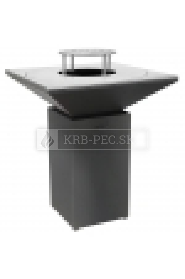 Záhradný gril Artiss G7 na grilované jedlá grafit krb-pec