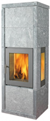 Norsk Kleber Kube 4 krbové kachle s vermikulitovým ohniskom a mastencovým obložením krb-pec