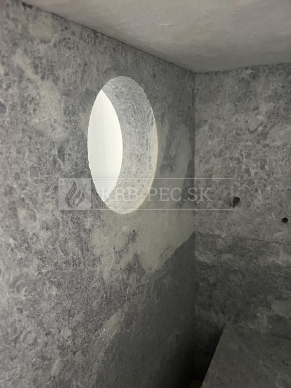 Norsk Kleber Kube 4 krbové kachle s vermikulitovým ohniskom a mastencovým obložením krb-pec