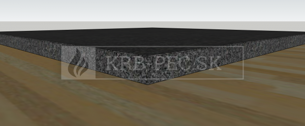 Žulová podložka 1000x1000 mm štvorec krb-pec