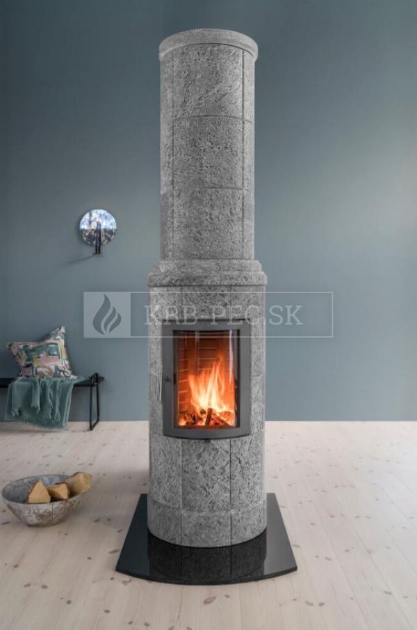 Žulová podložka 1000x1000 mm oblúk krb-pec