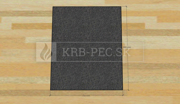 Žulová podložka 900x750 mm obdĺžník krb-pec