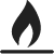 Plynový horák ikona krb-pec
